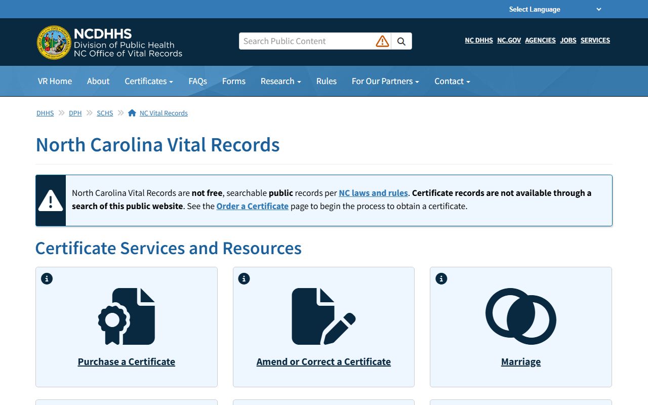 Jones County Clerk records North Carolina Vital Records distinction
