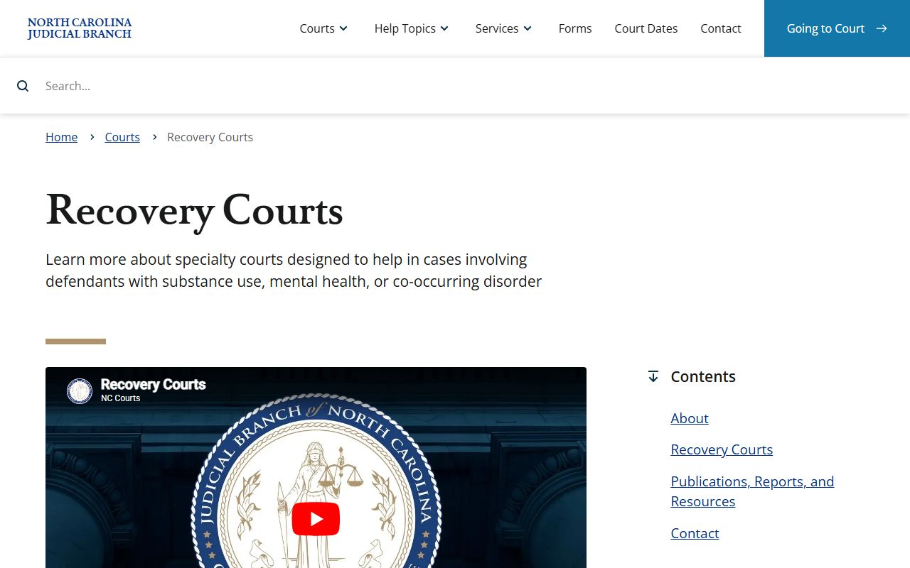 Jones County court charges recovery court information