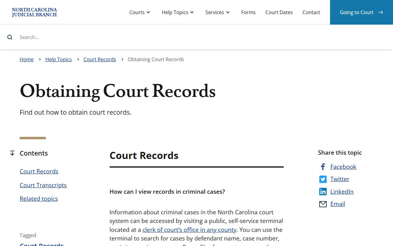Jones County court records Judicial Branch obtaining court records page