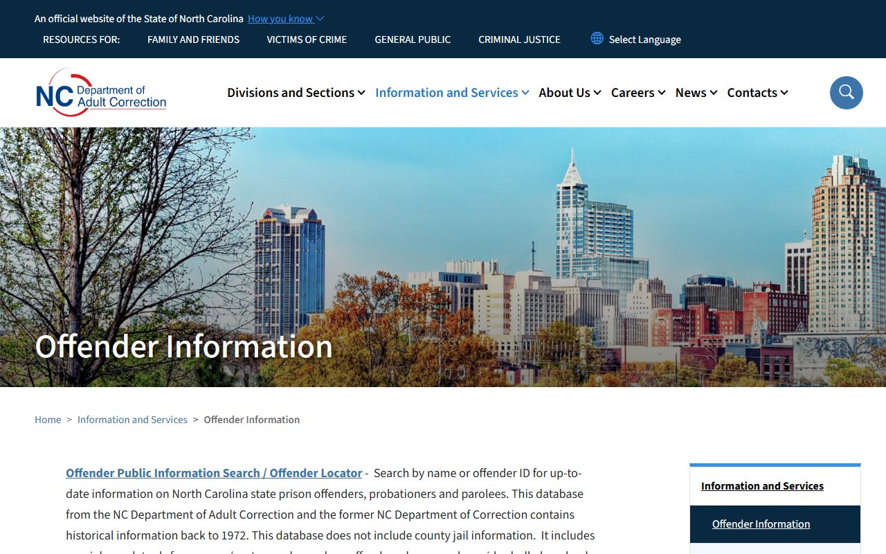 Jones County inmate search North Carolina DAC offender lookup